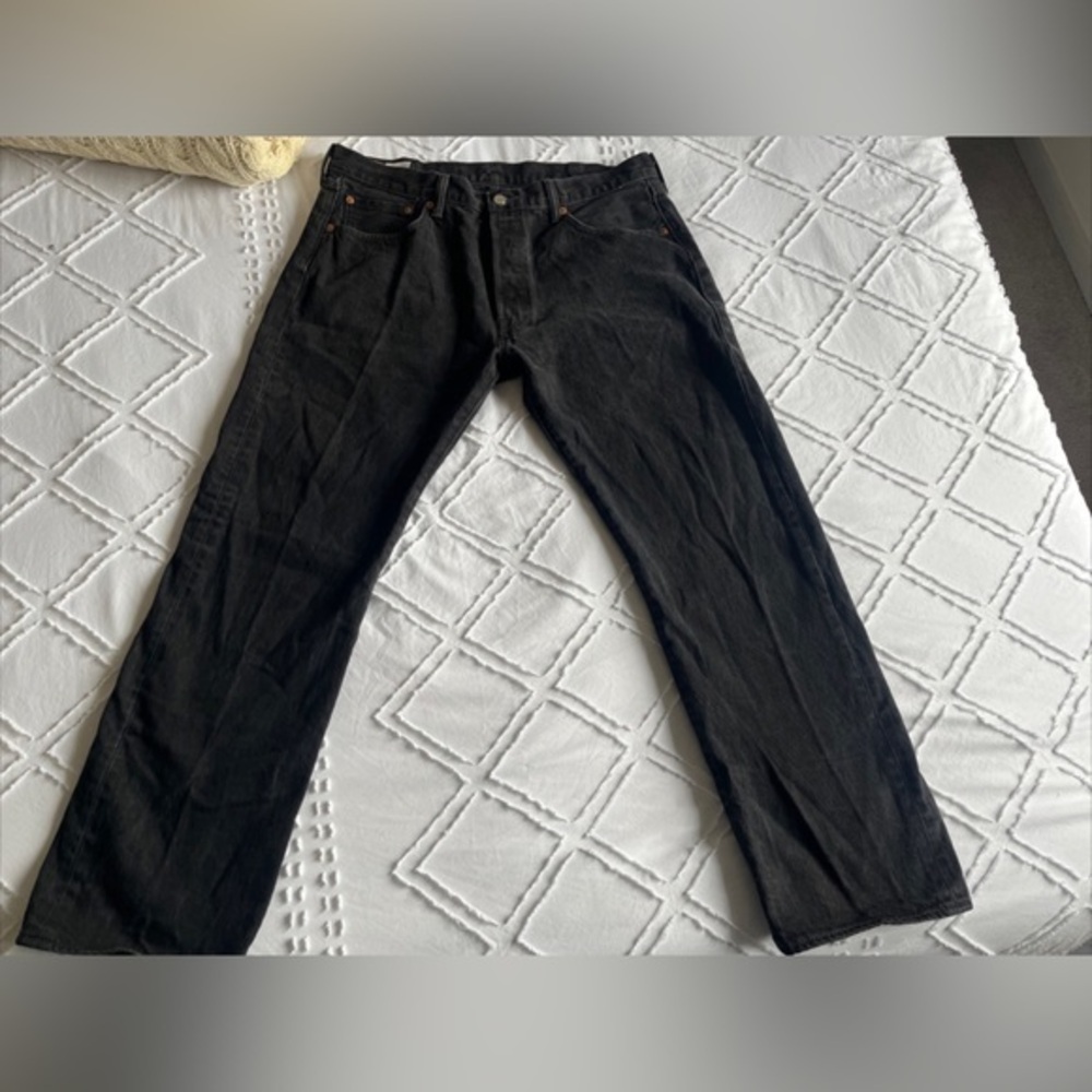 Vintage‎ Levi's 501  Button Fly Black Jeans, 90s Y2K Men’s 38x30